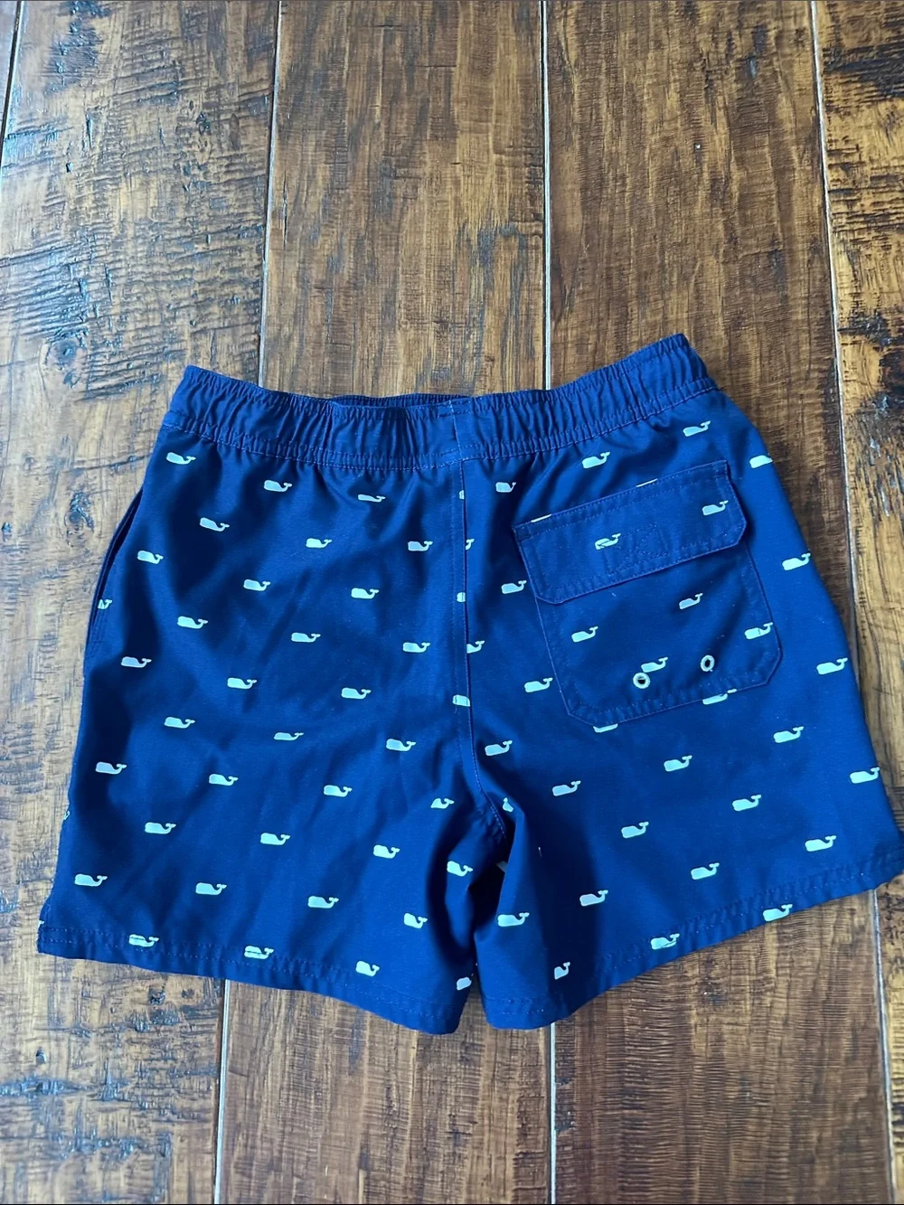 Vineyard Vines Navy Whale Print Swim Trunks & Long Sleeve Performance Rashguard